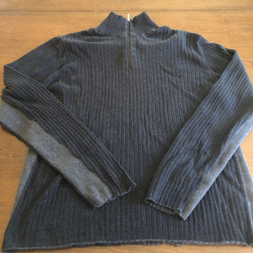 Calvin Klein Jeans Mens XL Sweater Black And Gray