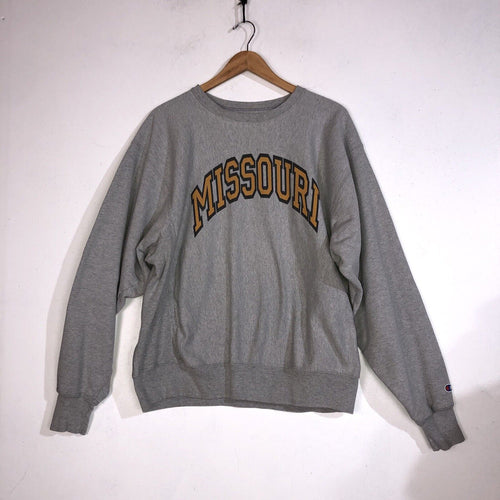 Champion Missouri Mizzou Sweatshirt Womens XL (no size tag) Color Gray