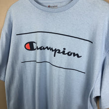 Load image into Gallery viewer, Champion Men’s T-Shirt Size XL Light Blue Short Sleeve Pullover NWT