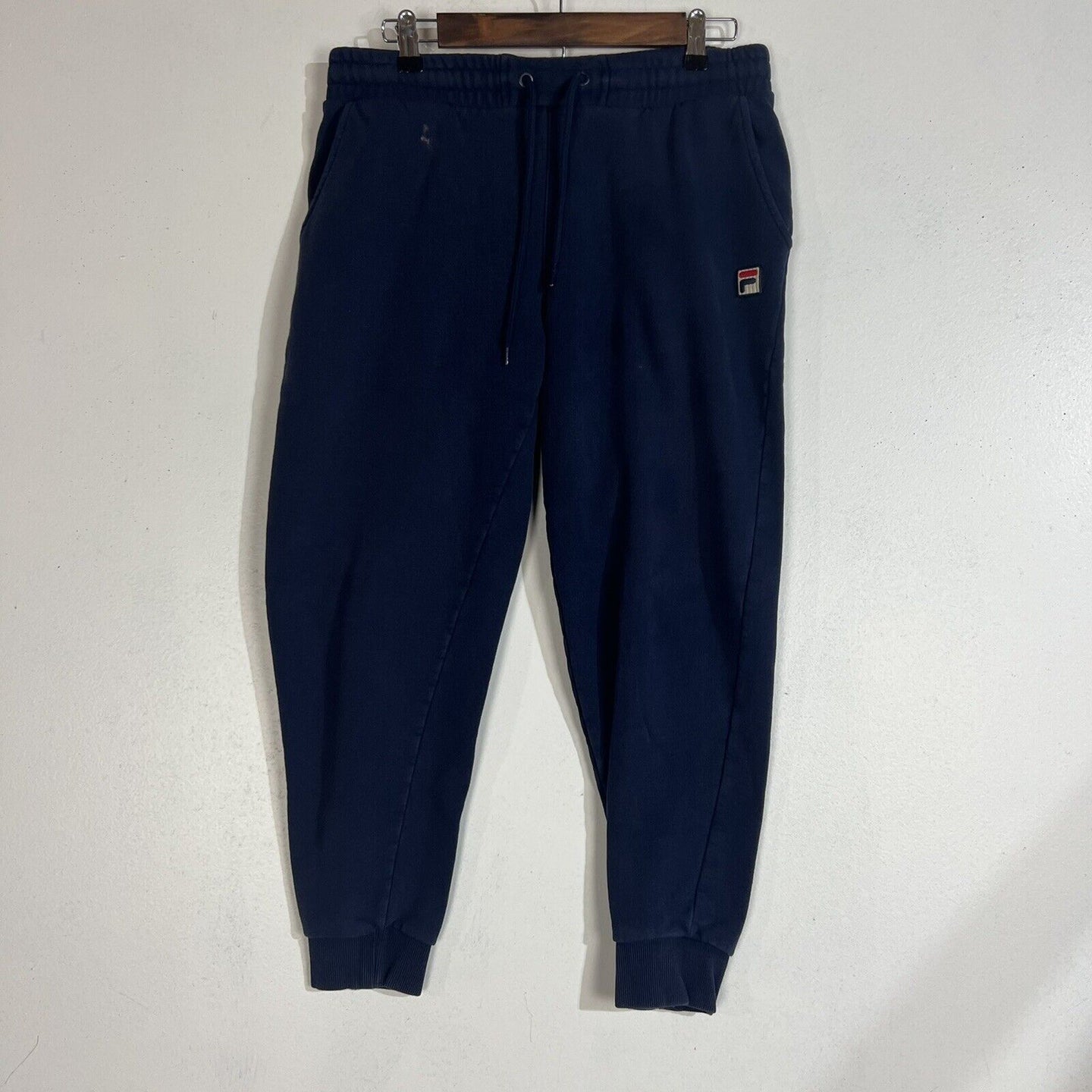 Fila Men’s Sweatpants Size M Color Blue Heavyweight Joggers Drawstring